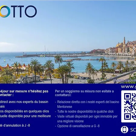 Beau 2p Climatise Avec Terrasse - Fr-1-196-160 Menton